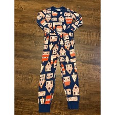 Hanna Andersson gingerbread village long john pajamas 3t