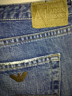 AJ| ARMANI JEANS 30 INDIGO SERIES N°003 ECO-WASH 90 W30~W31/L34 VTG CLASSIC A1 - Bild 1 von 4