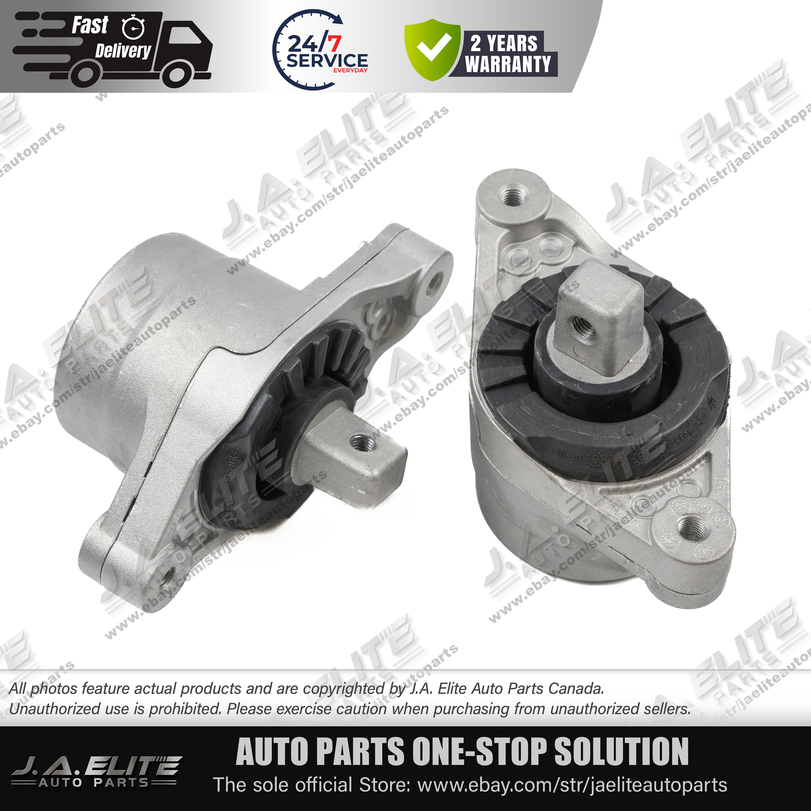 3pcs Engine Transmission Mount Kit fit Maserati Ghibli Quattroporte (14-17) 2WD