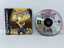 The Simpsons Wrestling - Sony Playstation PS1 - Game Disc And Manual ONLY
