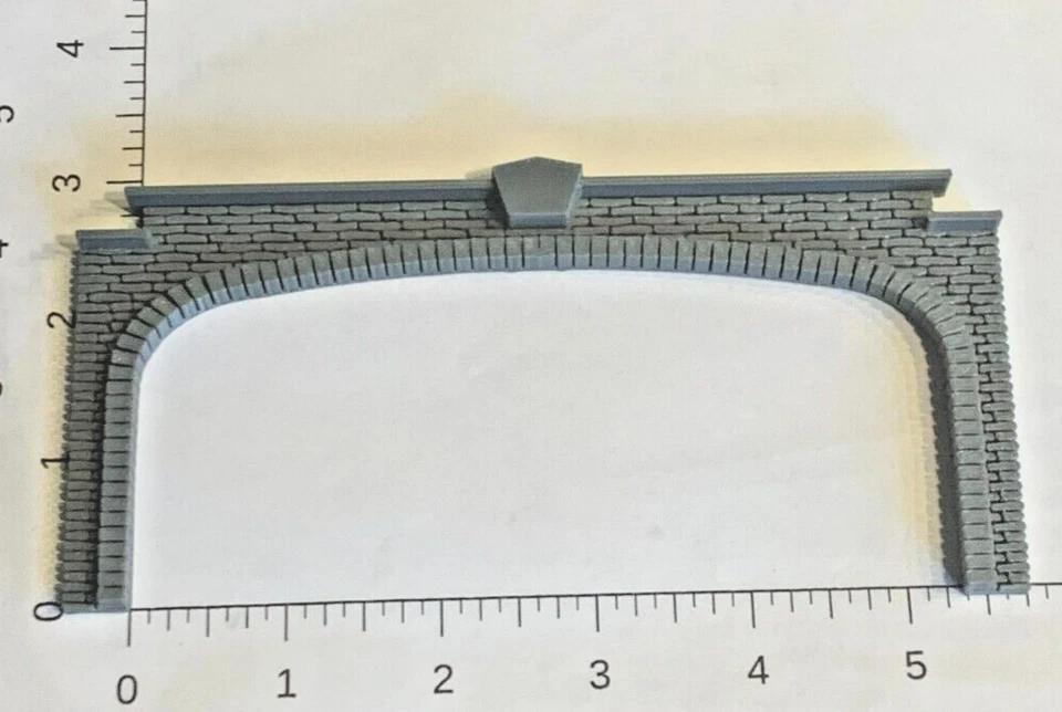 Portal túnel tren QUAD ladrillo escala N - paisaje modelo paisaje paisaje ferrocarril 1:160 Foto 3 de 4