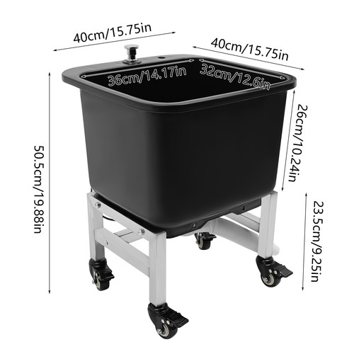 Freestanding Floor Mop Sink, Plastic Mop Basin, Household Mop Buckets - Picture 2 of 15