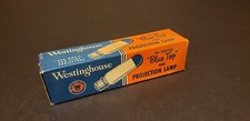 Westinghouse "Blue Top" Projection Lamp EDW, 18A, 6v, Base Down, NOS