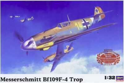 1:32  Hasegawa   Messerschmitt Bf109F-4 Trop `Marseille´ w/Figure  No. 08881