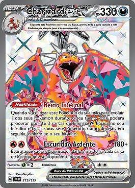 Charizard ex 215/197 in Portuguese Obsidian Flames Pokémon TCG