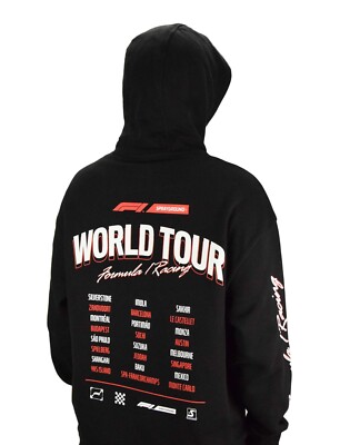 Sprayground Formula 1 World Tour Racing Merchandise Sharks Black Hoodie Men Size