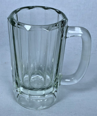 Vintage Libbey Beer Mug Stein 12 oz Thick Heavy 10 Panel 5-3/4'' Tall