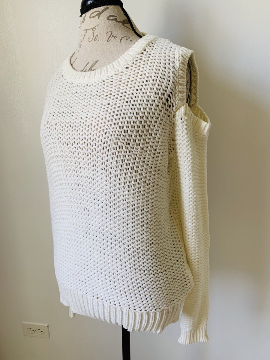 DKNY sweatshirt Womens Pullover Tunic White sweater knitted M size