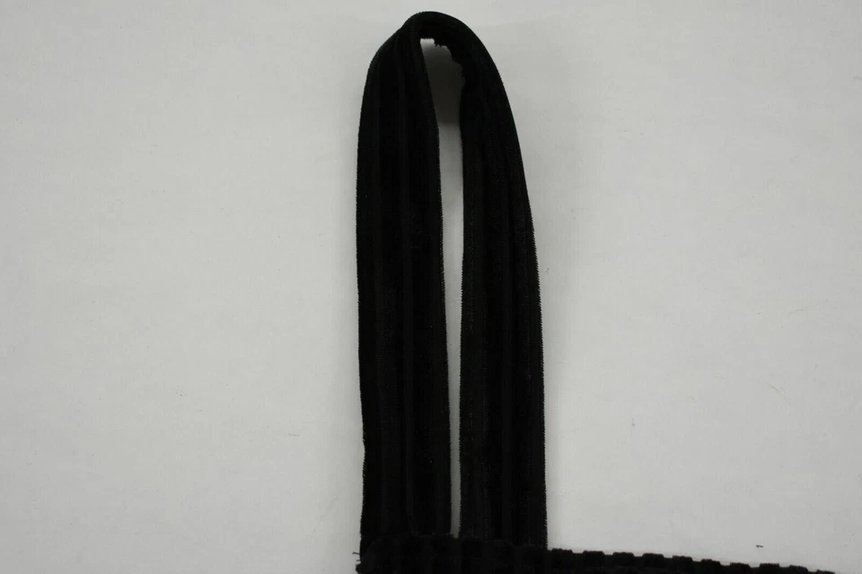 Alças fixas elásticas Only Hearts femininas pretas com nervuras veludo macio Bralette $46 P - Imagem 4 de 4