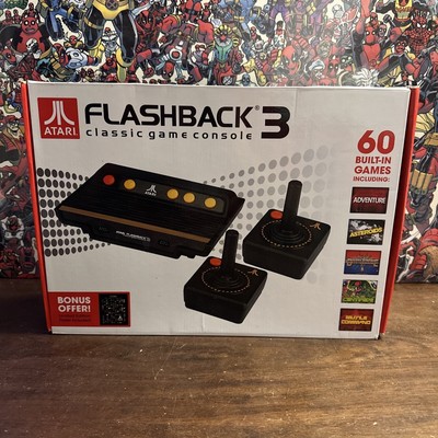 Brand New - Atari Flashback 3 Classic Game Plug N Play Console 60 Built In Games