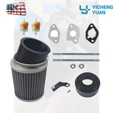 62mm Black Air Filter Adapter For Predator 212cc For Honda GX160 GX200 6.5Hp