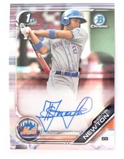 2019 Bowman Chrome 1st Shervyen Newton Auto #cpa-sn Mets Rookie Autograph 