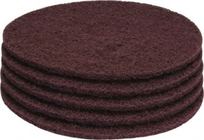 PRO SOURCE Maroon Extra Heavy Duty Floor Stripping Pads: 5 Pack, 17'' Diameter