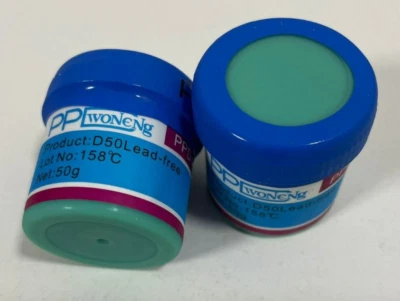 SMD BGA pasta saldante PPD senza piombo medium Melt 158°C PCB stagno per saldatura S240 D50