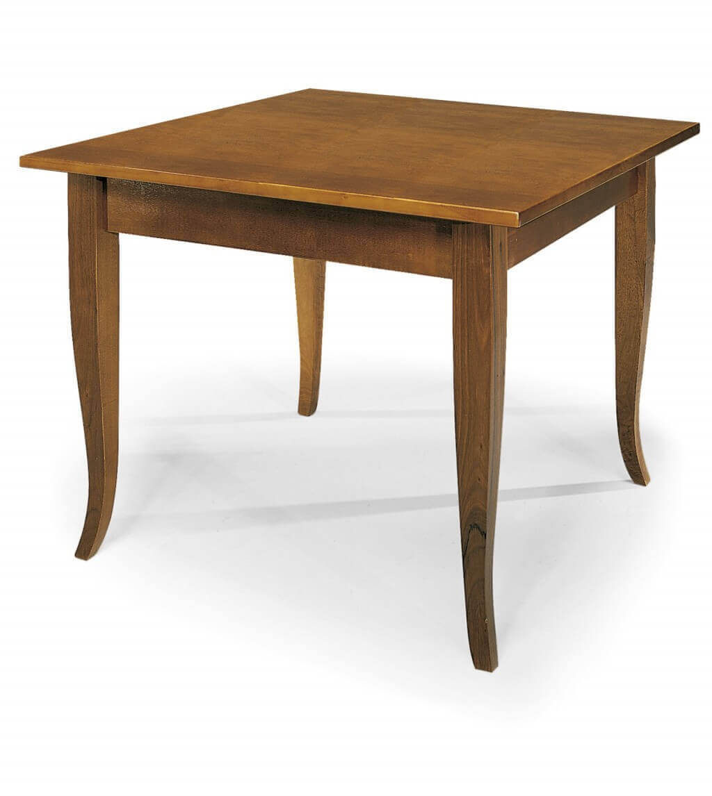 tavolo da pranzo allungabile a libro in legno massello tinta noce Arte povera G