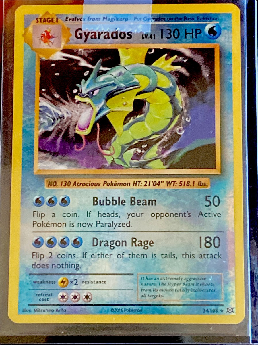 Gyarados Holo Price 2016 Pokemon XY Evolutions Holo Gyarados #34
