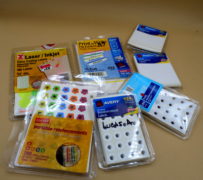 Mixed Lot of Color Coding , File Folder & Reinforcement Labels Various Colors