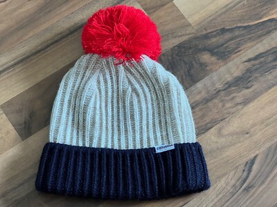 original CONVERSE Beenie Mütze rot blau weiß