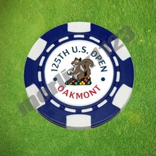 2025 US Open Oakmont Country Club Dia-magnetic Clay Poker Chip Golf Ball Marker