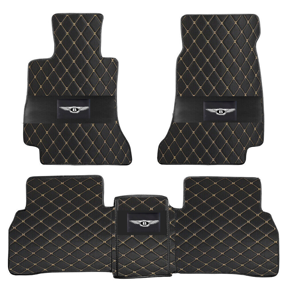 For Bentley Car Floor Mats 20032023 Custom PU Leather All Models
