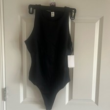 BP. Nordstrom Butter Tank Bodysuit in Black - Size XL