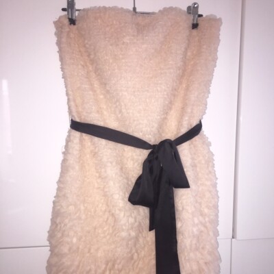 ELISABETTA FRANCHI SHORT POWDER VOILE DRESS SIZE 44