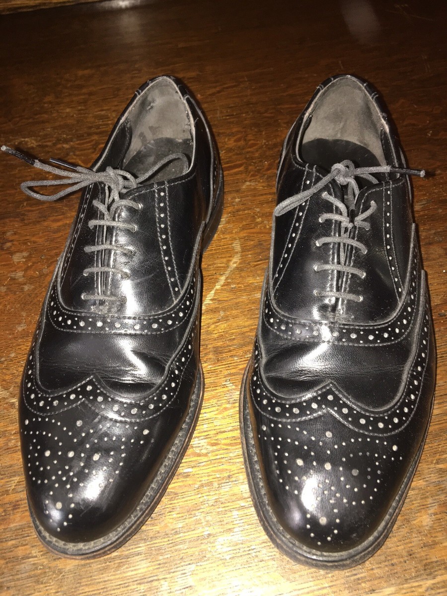 Dexter Mens Oxfords Lace Up Dress Shoes Black Leather Sz 7 M  display picture 1