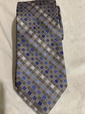 Calvin Klein 100 SILK Tie Multicolor Geometric Pattern