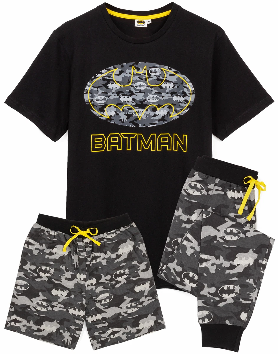 DC Comics Batman Pyjamas Camo Mens Short OR Long Leg PJs eBay
