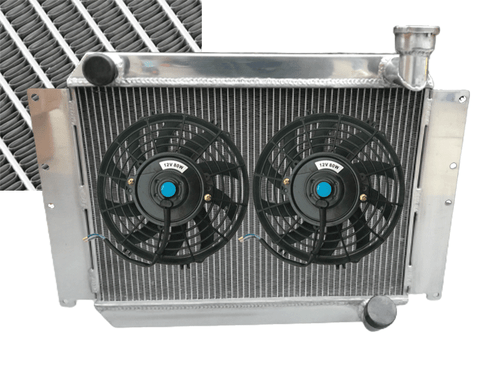 ALUMINUM RADIATOR For 1955-1960 UP TO 700HP CHEVY CORVETTE 350 V8 M/T - Picture 10 of 11