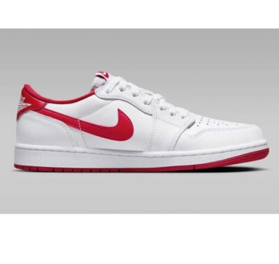 Nike Air Jordan 1 Low Retro OG White University Red CZ0790-161