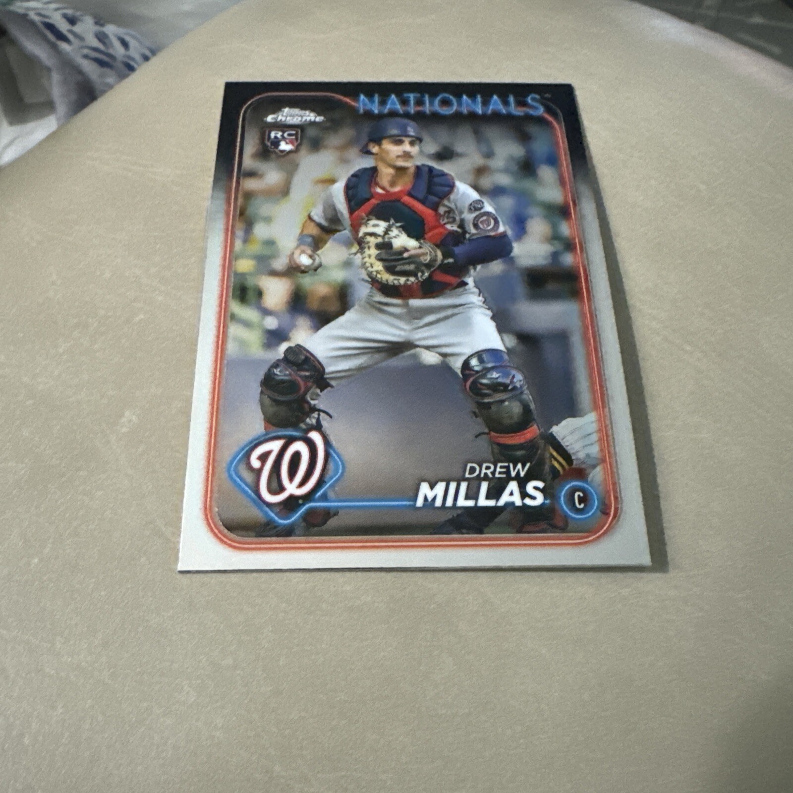 2024 Topps Chrome Base #85 Drew Millas  - Washington Nationals