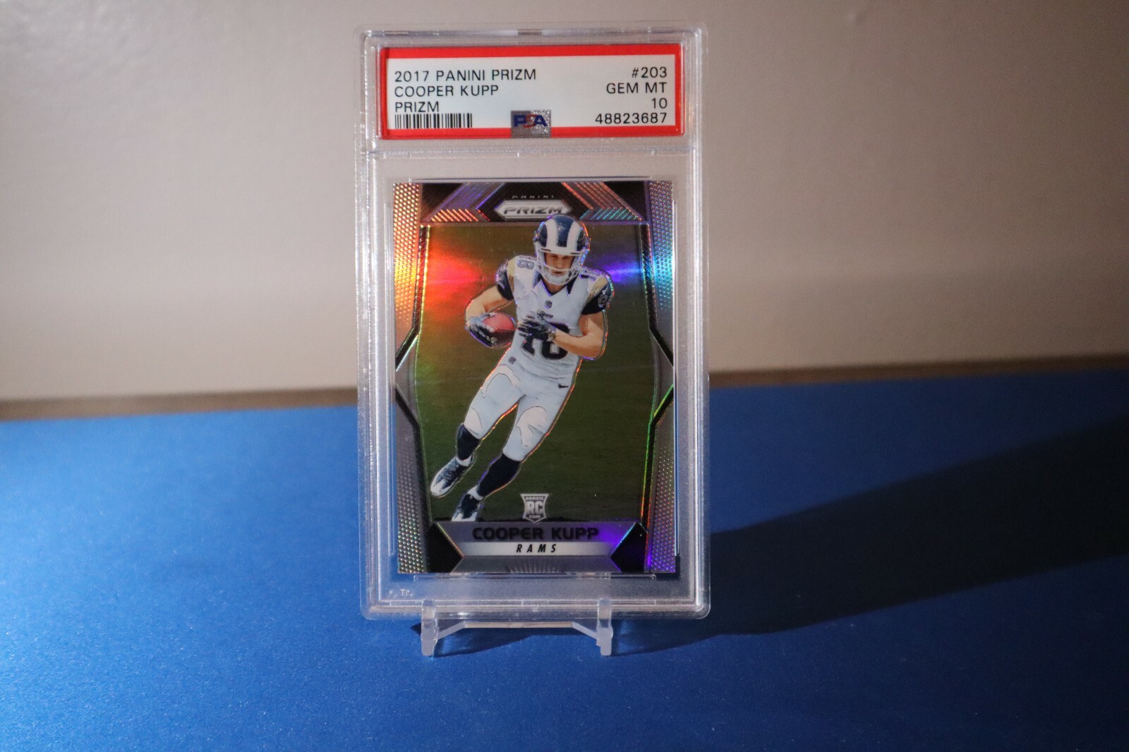 2017 Panini Prizm Cooper Kupp Silver Rookie PSA 10 Gem Mint #203 Low POP SBMVP