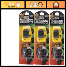 Digital Thermometer for Reptiles  Aquariums - 3 Pack, Accurate Temperature Gaug