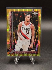 2025-26 Topps Chrome Kris Murray Yellow RayWave /50 Portland Trail Blazers 