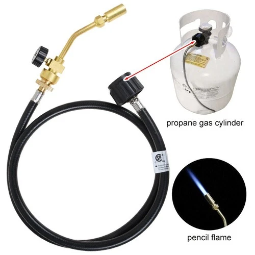 4.8ft Hose Propane Gas Welding Torch Adapter Kit for MAPP Gas Soldering Brazing