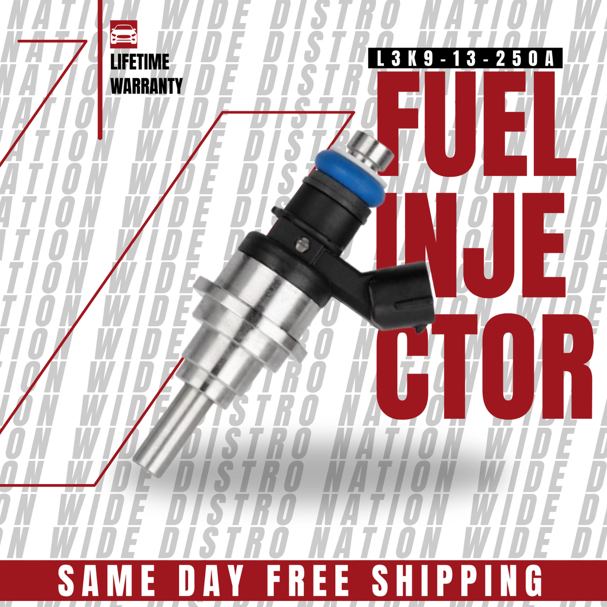 1x NEW OEM Mazda Fuel Injector for 06-13 MazdaSpeed 3 MazdaSpeed 6