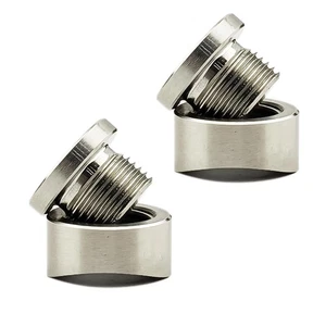 OOxygen Sensor Bung, Universal 304 Stainless Steel Oxygen Fit 3 inch Pipe 2 - Picture 1 of 2