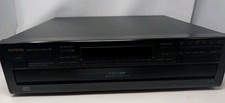 Onkyo DX-C320 6-Disc Carousel CD Changer RI Black Accupulse D/A Converter Tested