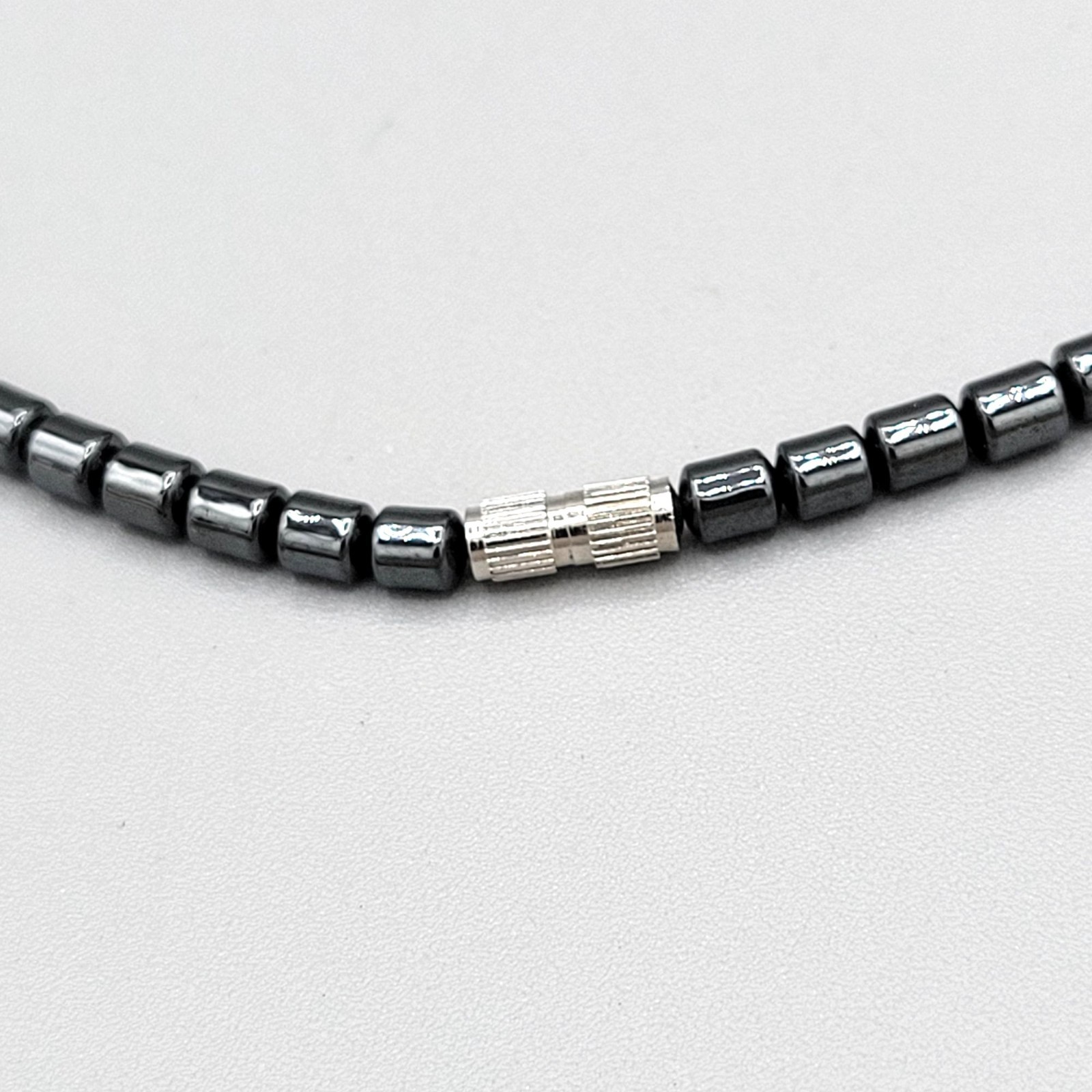 Hematite Open Heart Pendant Statement Necklace Or… - image 6