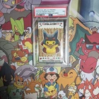 PSA 7 Pokemon Card Poncho Pikachu Mega Lucario Japanese Business Card XY Promo