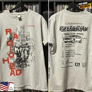 97’s Radiohead OK computer tour Tshirts Radiohead Ok Computer 1997 Tour T Shirt unworn Fitter Happier XL