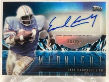 2024 Topps Horizon Signatures Midnight EARL CAMPBELL 16/25 Houston Oilers AUTO