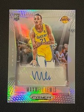 Maxwell Lewis 2023-24 Panini Prizm Deca Rookie Auto Silver Lakers 