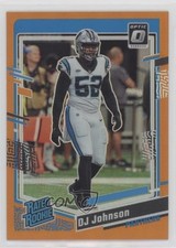 2023 Panini Donruss Optic Rated Rookie Orange Prizm 120/249 DJ Johnson #214 0t30