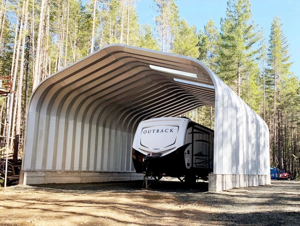 NEW DuroSPAN Steel G 25x30x13 Garage Shop DIY Building Kit DiRECT w/ Open Ends - Image 4 of 4