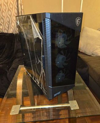 MSI MPG VELOX 100R Mid Tower Gaming Computer Case 'Black, 4x 120mm ARGB FansMSI