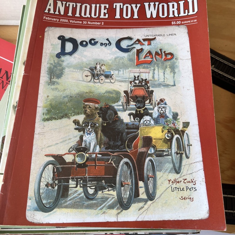 Lot Of 10 Antique Toy World Magazines , 7-2000, 2-2001, 1-2002