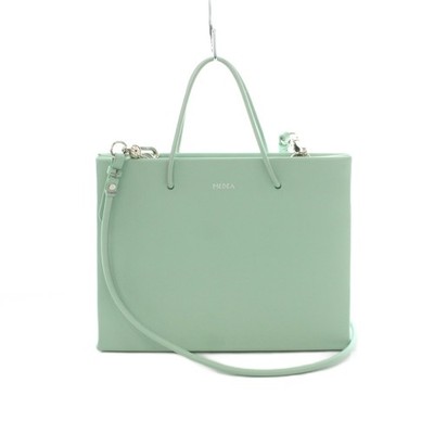 Medea Hanna Mint Green 2Way Shopper Handbag Shoulder Bag Used