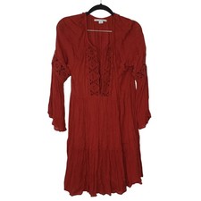 O'Neill Saltwater Cover-Up Beach Dress Size Medium Tie Top Viscose Lightweight